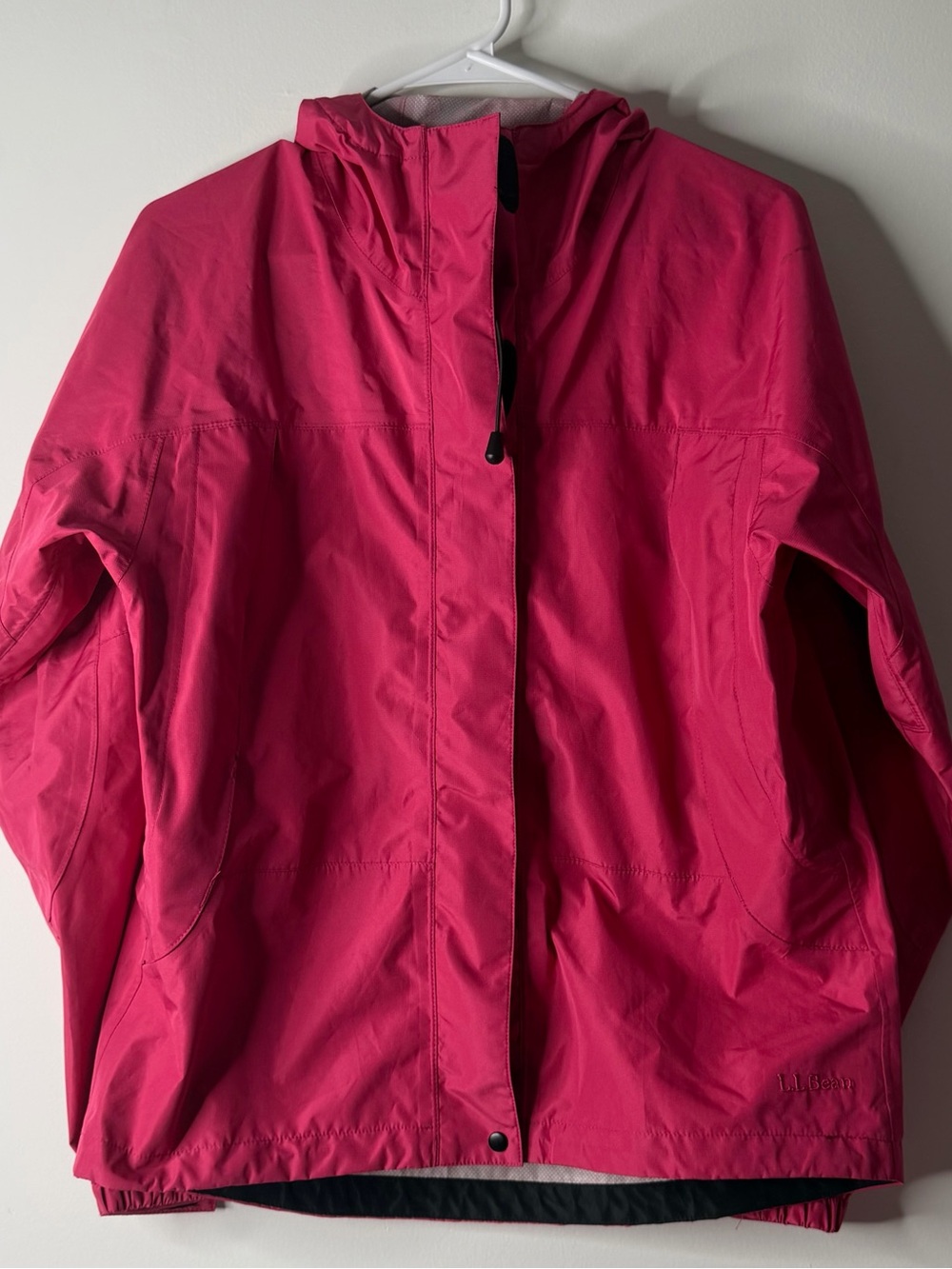 L.L. Bean Kids' Hooded Raincoat in Bright Pink